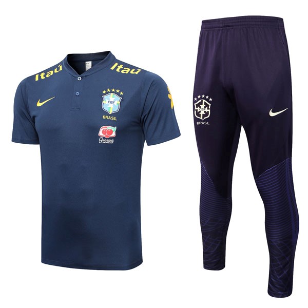 Polo Brasil Conjunto Completo 2022-23 Azul